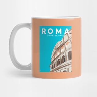 Rome, Italy Colosseum / Roma Il Colosseo, Italia Travel Poster Mug